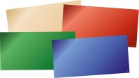 Farbige flache Spiegel 40x80 cm 4er Set