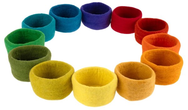 Filzschalen, 12er Set