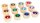 Holz-Funkelsteine Regenbogen 12er Set