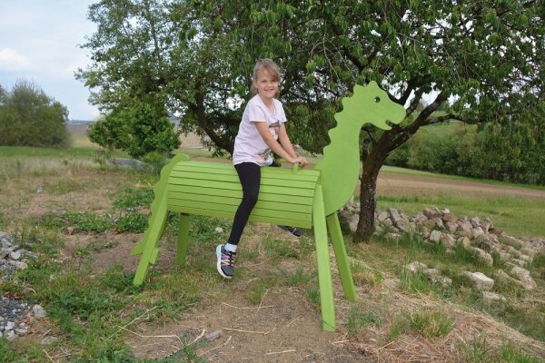 Outdoor Holzdrache 90 cm lasiert