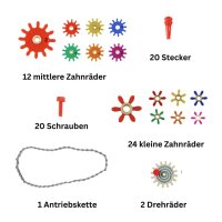 STEM Zubeh&ouml;r Zahnr&auml;der und Ketten 79-tlg