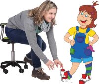 Rollhocker Midi mit Beckenst&uuml;tze