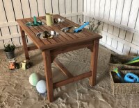 Outdoor Matschtisch 4 Pl&auml;tze im Sand
