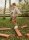 Outdoor Balancierbalken mit Junge
