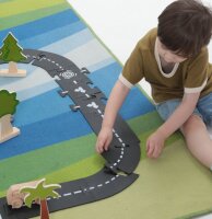 Detail Stra&szlig;e im Innenbereich auf Teppich