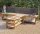 Outdoor Gruppen-Arbeitstisch T-Form