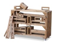 Outdoor-Baublocks, 25 St&uuml;ck mit Wagen