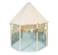 Pavillon Yuma halb ge&ouml;ffnet mit Boden