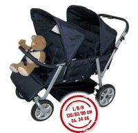 Krippenwagen faltbar - 4 Pl&auml;tze, versch. Farben