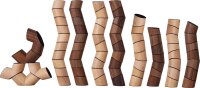 Loggos 75 Teile Buche und Nuss