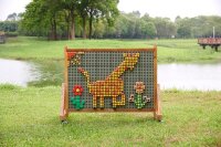 STEM Wandtafel f&uuml;r den Au&szlig;enbereich freistehend