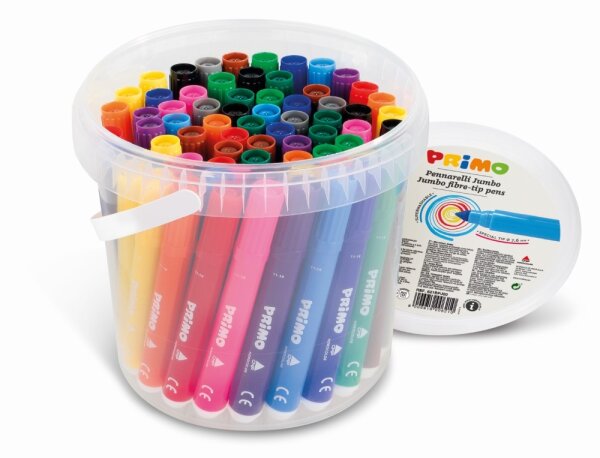 Primo Jumbo Fasermaler, dick, 60er Set