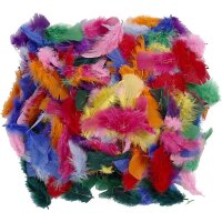 Buntes Federnsortiment, 640-tlg.