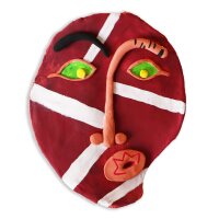 Modelliermasse terracotta Maske