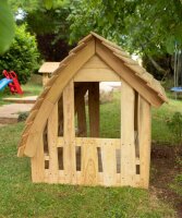 Spielhaus Waldh&uuml;tte Robinie mit Boden