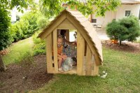 Spielhaus Waldh&uuml;tte Robinie mit Boden