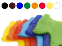 8er Knete Set - 8 Farben &agrave; 1 kg