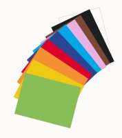 Tonpapier 100 B&ouml;gen, 50 x 70 cm, 10 Farben