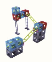 Qvolution Kugelbahn 25tlg.+Weichen+Trichter