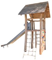 Spielger&auml;t Kletterturm Robinie mit Rutsche
