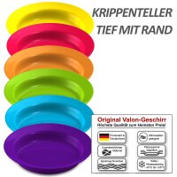 Krippenteller Valon tief mit Rand