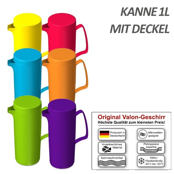 Kanne Valon 1 l mit Deckel