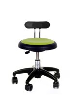 Rollhocker Midi mit breiter Lehne
