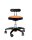 Rollhocker Maxi mit breiter Lehne