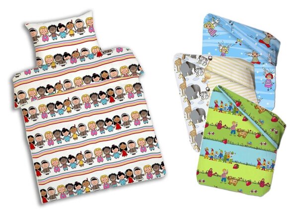 Kinder Bettwaesche Set alle Motive 2-tlg.