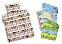 Kinder Bettw&auml;sche Set mit RV versch. Motive