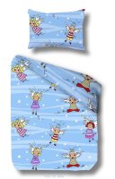 Kinder Bettwaesche Set Motiv Lustiger Himmel