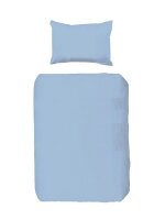 Kindlerbettwaesche 2-tlg. uni blau