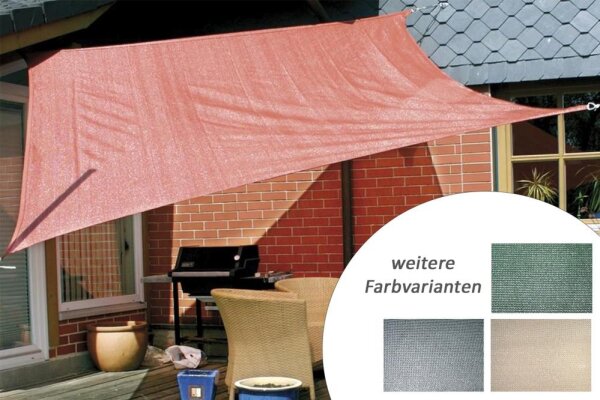 Sonnensegel Rechteck - versch. Gr&ouml;&szlig;en / Farben