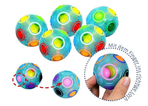 Knobelkugel - Magic Ball, 5er Set