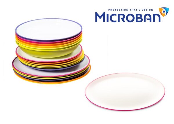 Speiseteller Microban&reg; &Oslash; 24 cm - versch. Farben