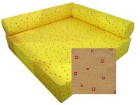 Kuschelecke Quadrat mit R&uuml;ckenpolster 160 x 160 cm