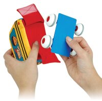 Krippen Fahrzeuge, aufziehbar, Klettverschluss