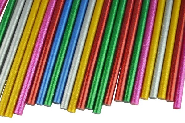 Klebepatronen Glitzer, D 11 mm - 1 kg