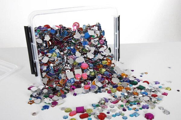 Glitzersteinbastelset, 5000er Box