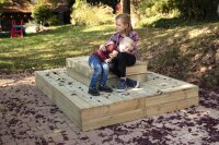 Outdoor Stufendeck, 5-tlg.