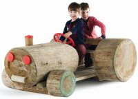 Naturholz Traktor Bulldog