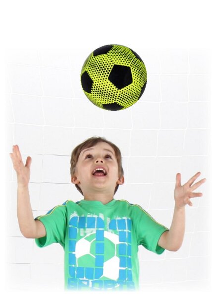 Fu&szlig;ball, neon gelb-schwarz -Ausverkauft-