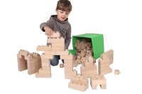 Noppen-Holzbausteine,100-tlg. (Ausverkauft)