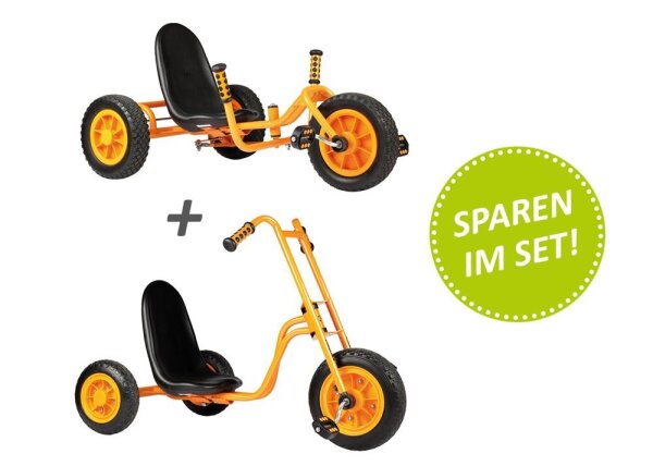 Fahrzeugset: Chopper + Dreirad Rider