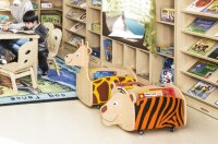 B&uuml;cherkiste Krokodil, fahrbar