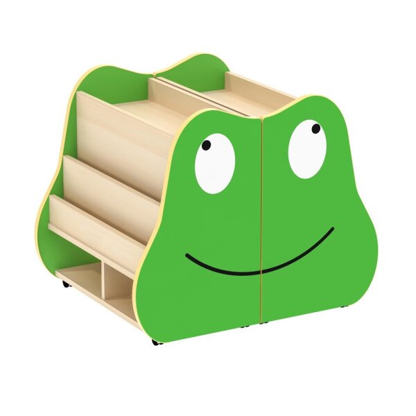 B&uuml;cherkiste Frosch, fahr- und klappbar