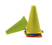 Pylone, 6er Set, H 23 cm - Verkehrskegel