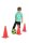 Pylone, 6er Set, H 38 cm - Verkehrskegel