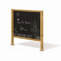Outdoor Maltafel + Kreidetafel + 3 Pflanzk&auml;sten