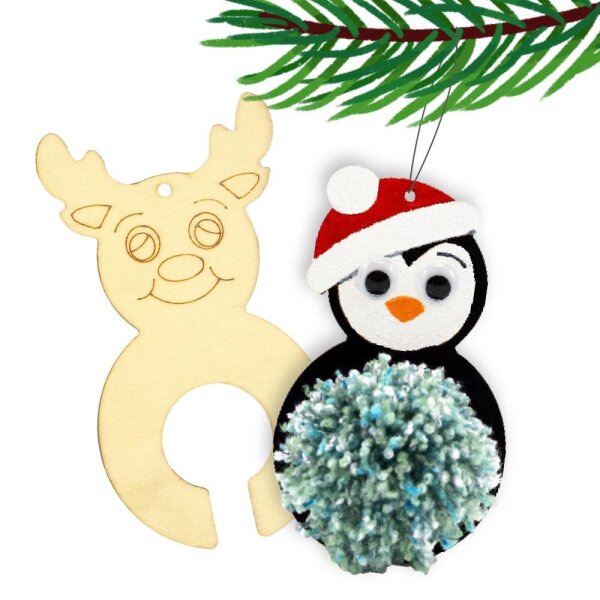Pompon-Anh&auml;nger Weihnachten